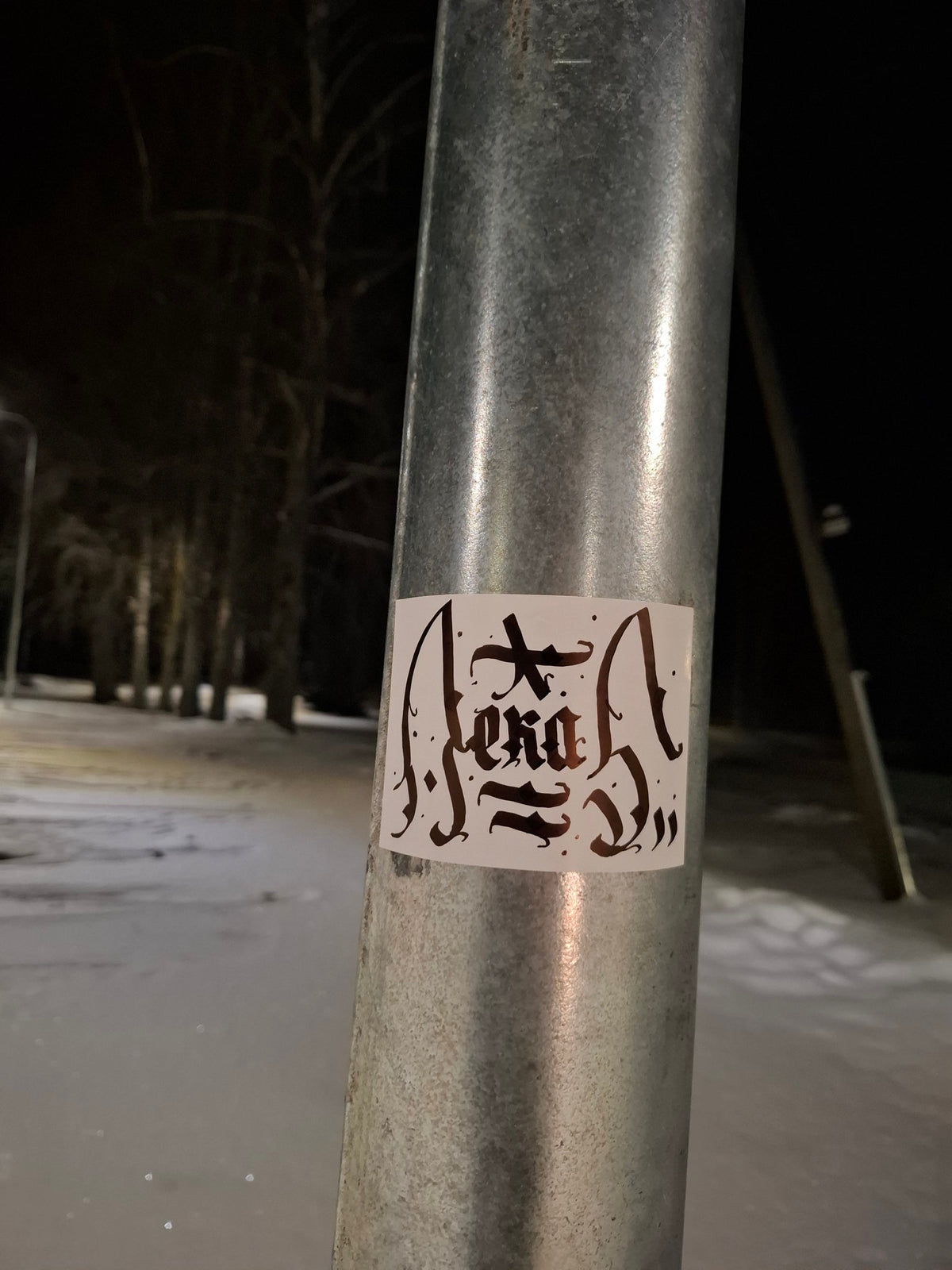 Gotta love that sticker bombing