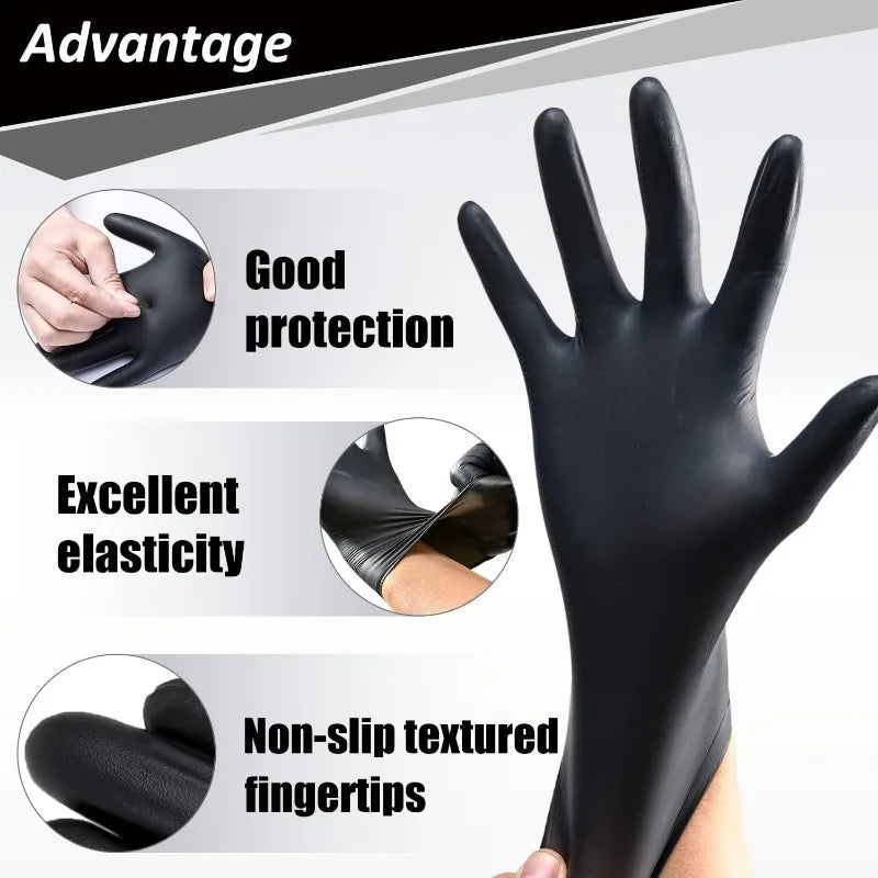 Black Nitrile Gloves
