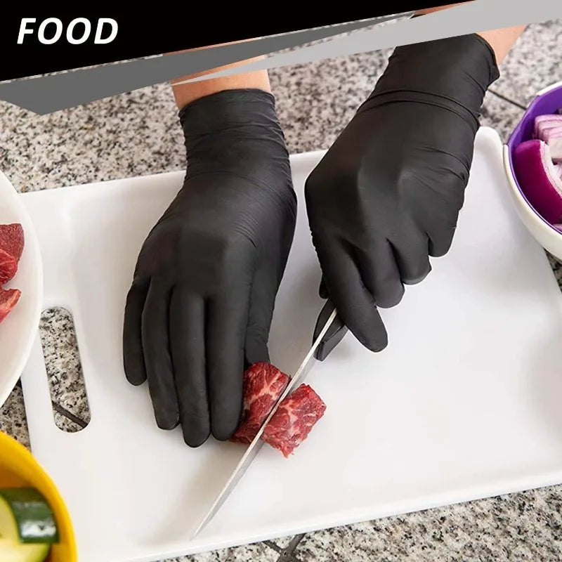 Black Nitrile Gloves