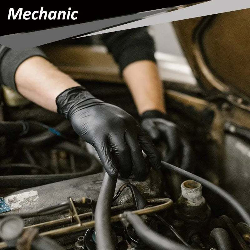 Black Nitrile Gloves