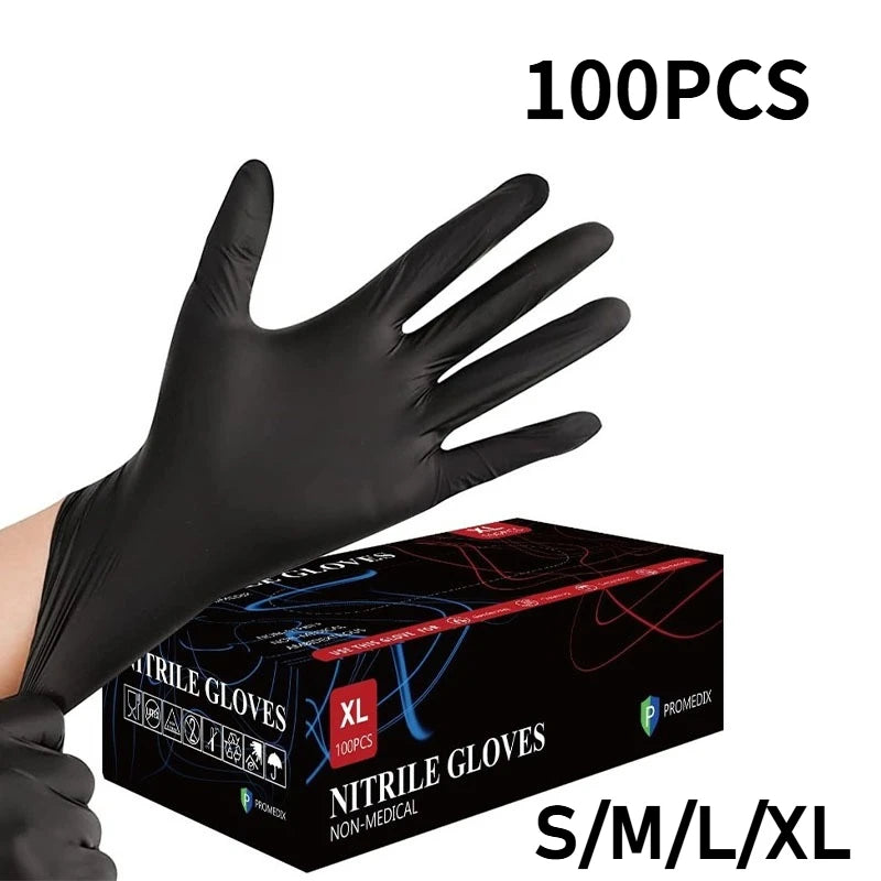 Black Nitrile Gloves