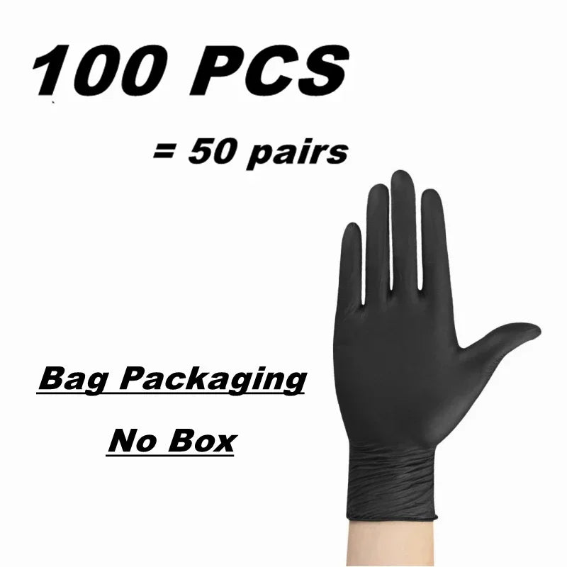 Black Nitrile Gloves