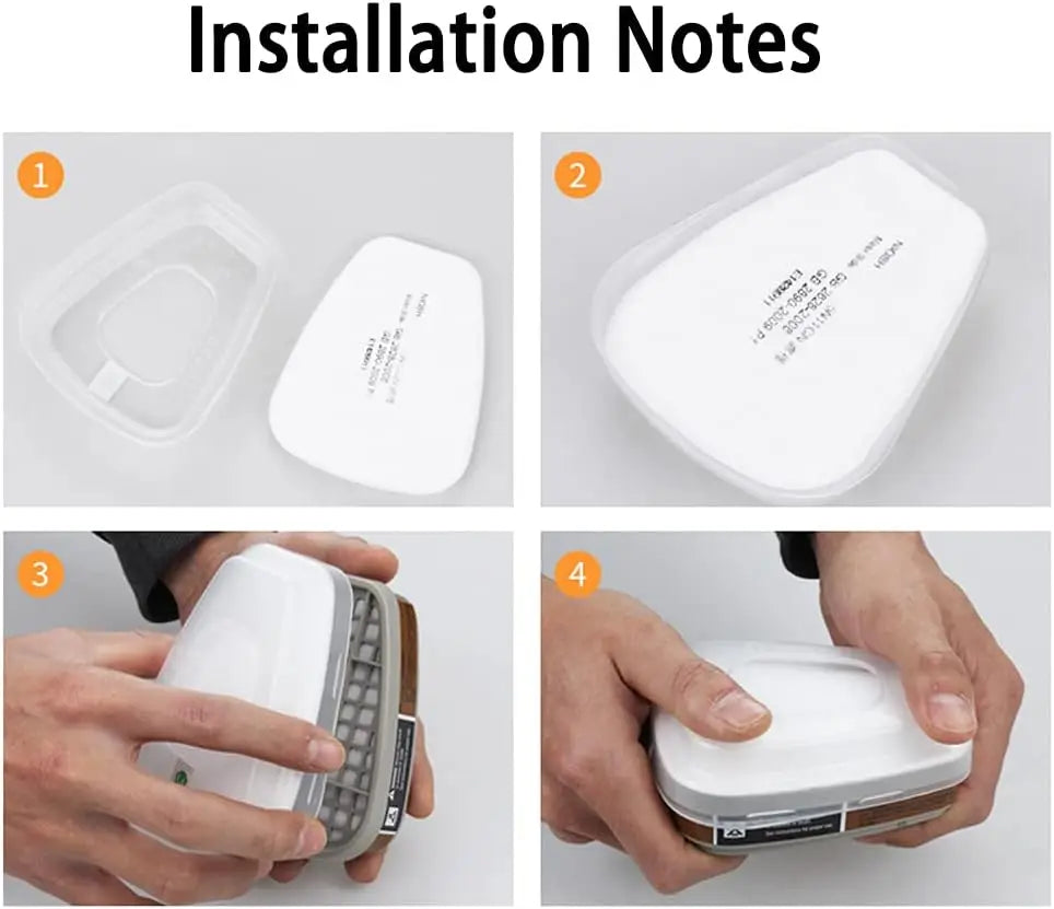 Cotton Filters Set For 3m 6200/7502/6800 Dust Gas Masks