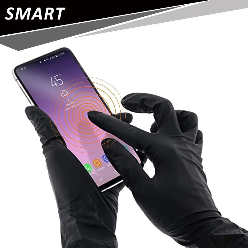Black Nitrile Gloves
